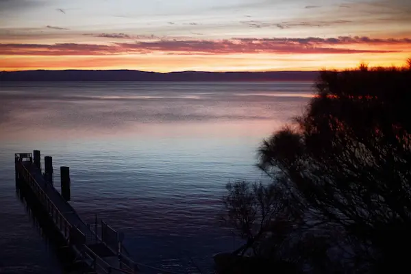 Jetty pink sunset